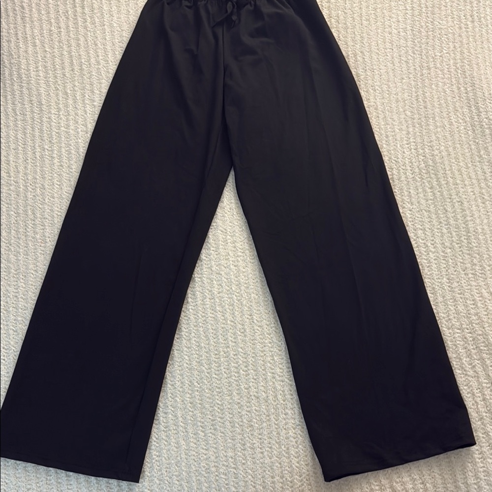 Black Wide-Leg Pants
